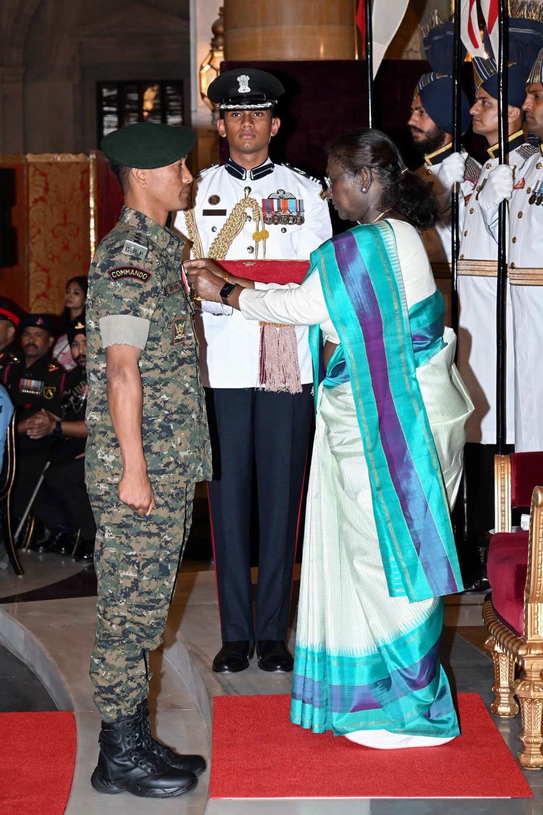 President Droupadi Murmu confers gallantry awards to 39 bravehearts