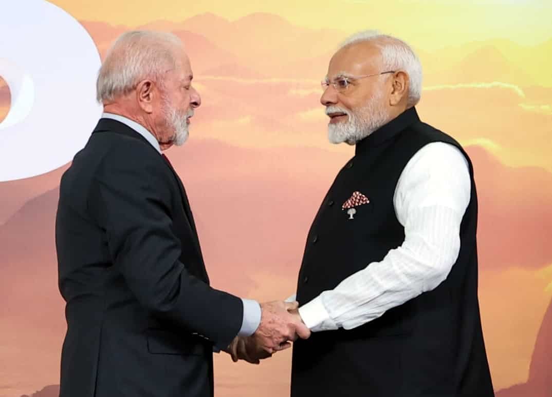 PM Narendra Modi shakes hands, shares hug with Brazil president as he arrives for 17th BRICS Summit
