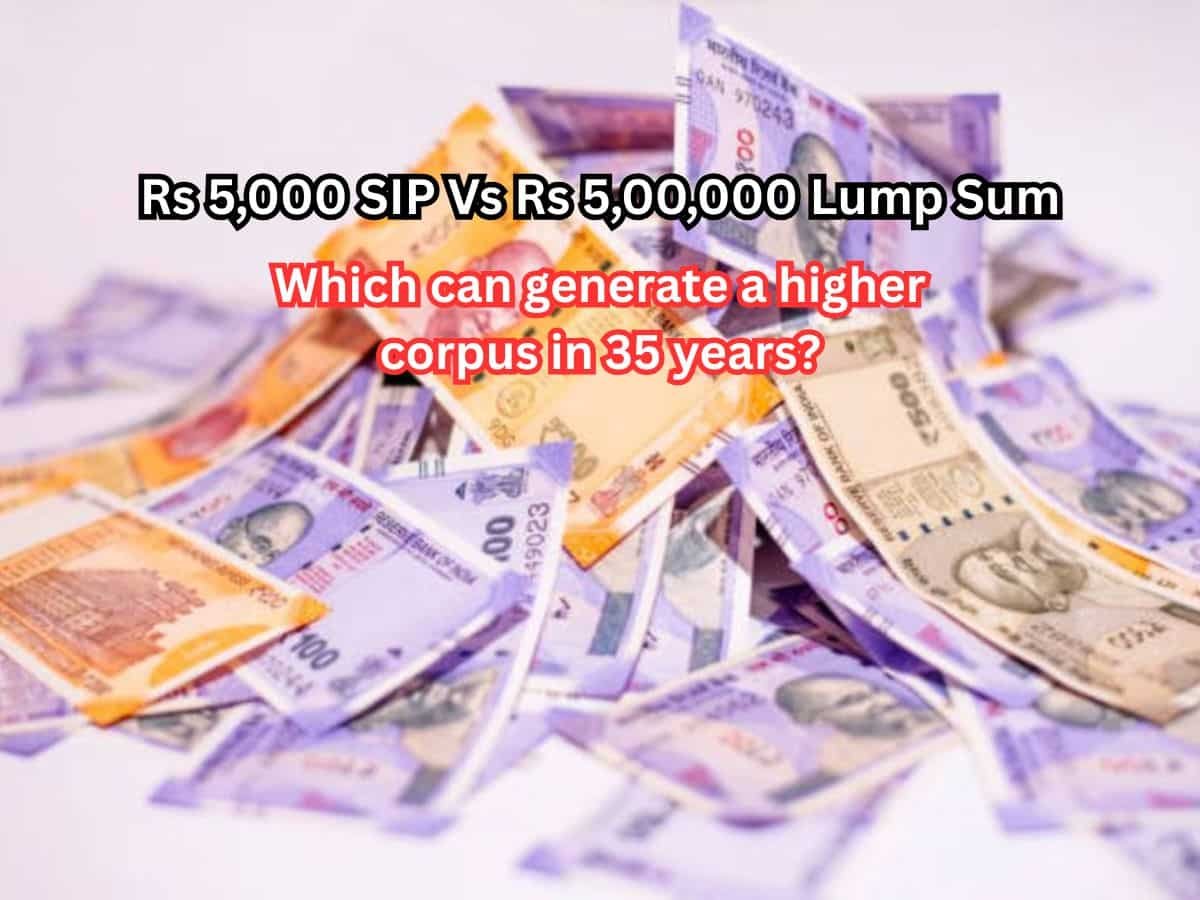Rs 5,000 SIP Vs Rs 5,00,000 Lump Sum: Which can generate a higher corpus in 35 years?