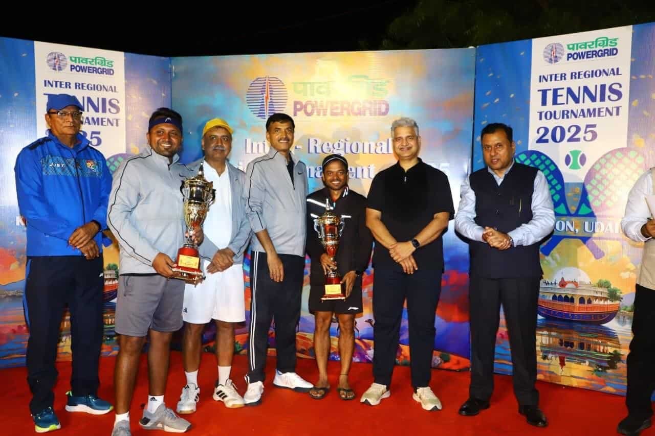 Corporate Centre team wins POWERGRID Inter-regional Tennis Tournament