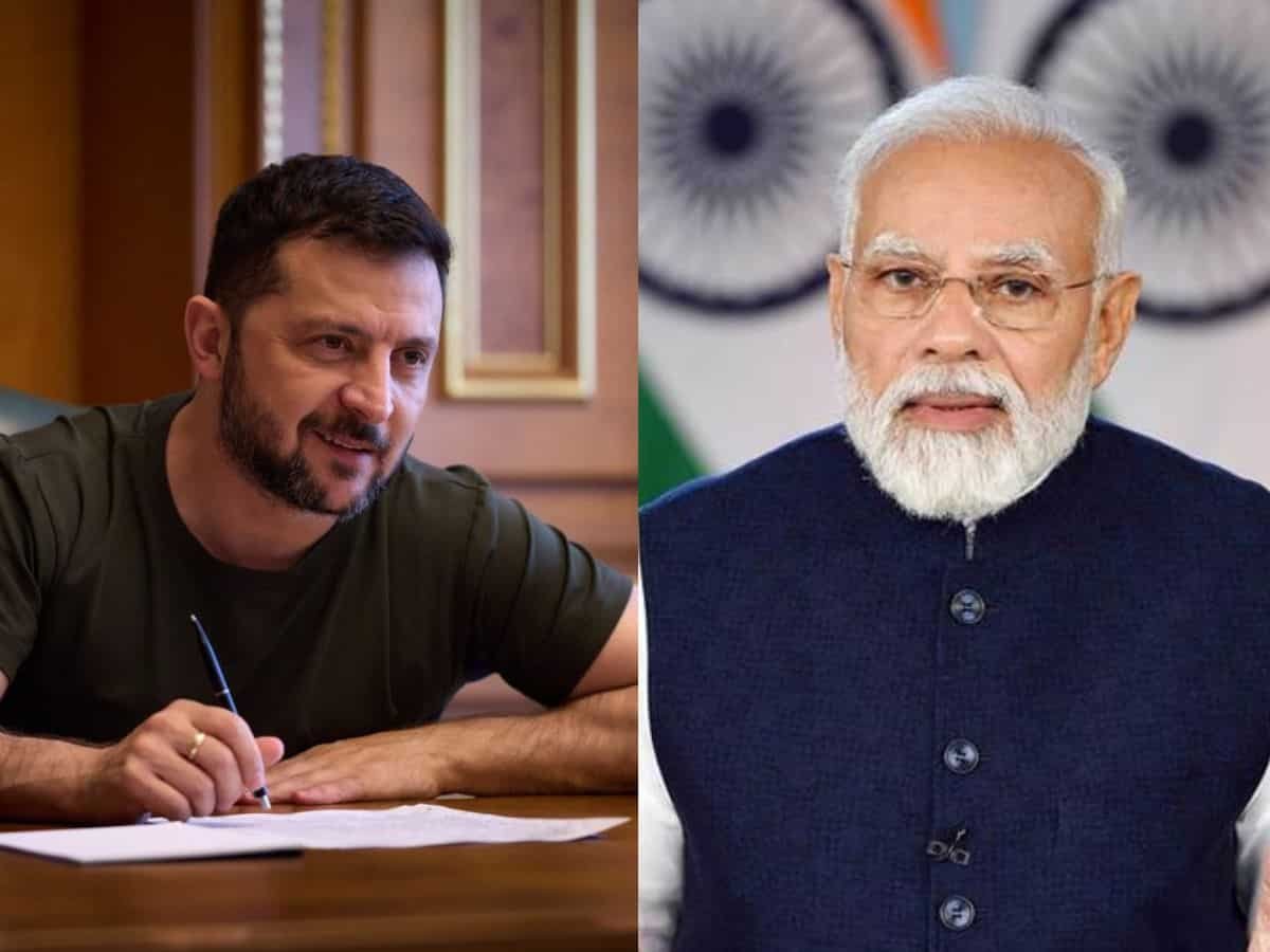 PM Modi speaks with Ukrainian President Zelenskyy; both leaders discuss Russia conflict, peace efforts
