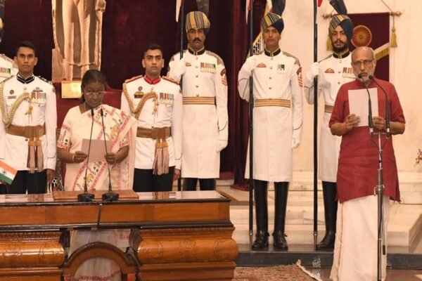 CP Radhakrishnan sworn in as 15th Vice President of India, PM Modi attends ceremony