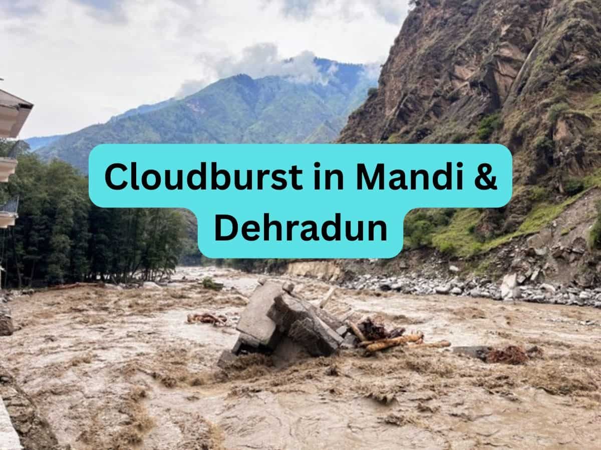 Cloudburst in Himachal Pradesh’s Mandi: Houses and shops buried, bus stand submerged; heavy rain continues