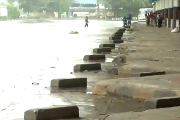 Hyderabad: Heavy rains flood bus station, residential colonies; NDRF rescues stranded commuters