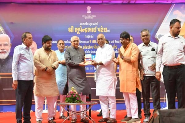 Gujarat Chief Minister Bhupendra Patel inaugurates four-lane Mahudi-Pilvai road ahead of Diwali