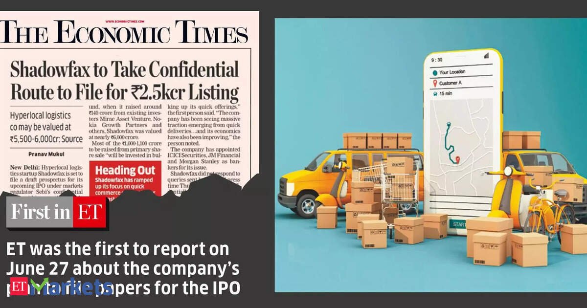 Shadowfax files updated IPO papers to raise Rs 2,000 cr