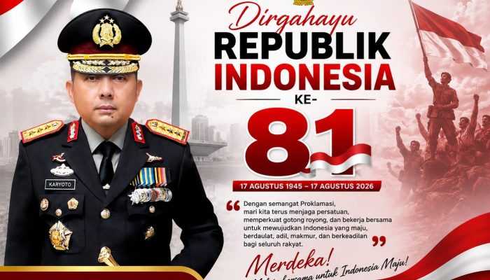 Komjen Pol. Karyoto: Semangat Kemerdekaan Harus Dijaga Bersama