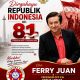HUT RI ke-81, Ferry Juan Ajak Generasi Muda Terus Berkarya