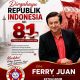 HUT RI ke-81, Ferry Juan Ajak Generasi Muda Terus Berkarya